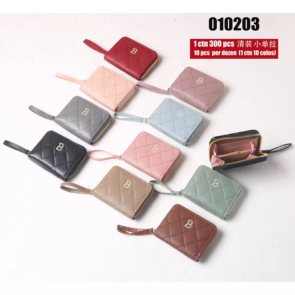 Women's wallet small one zipper(010203)
