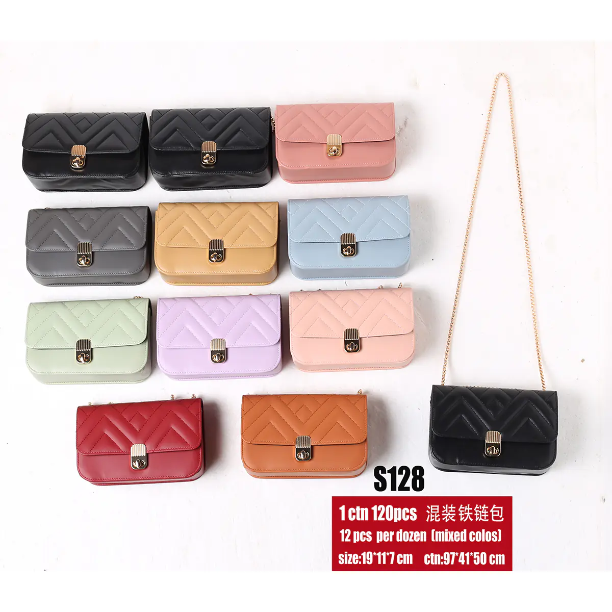 Women's shoulder bag 1 carton 120 pieces only wholesale(S128)